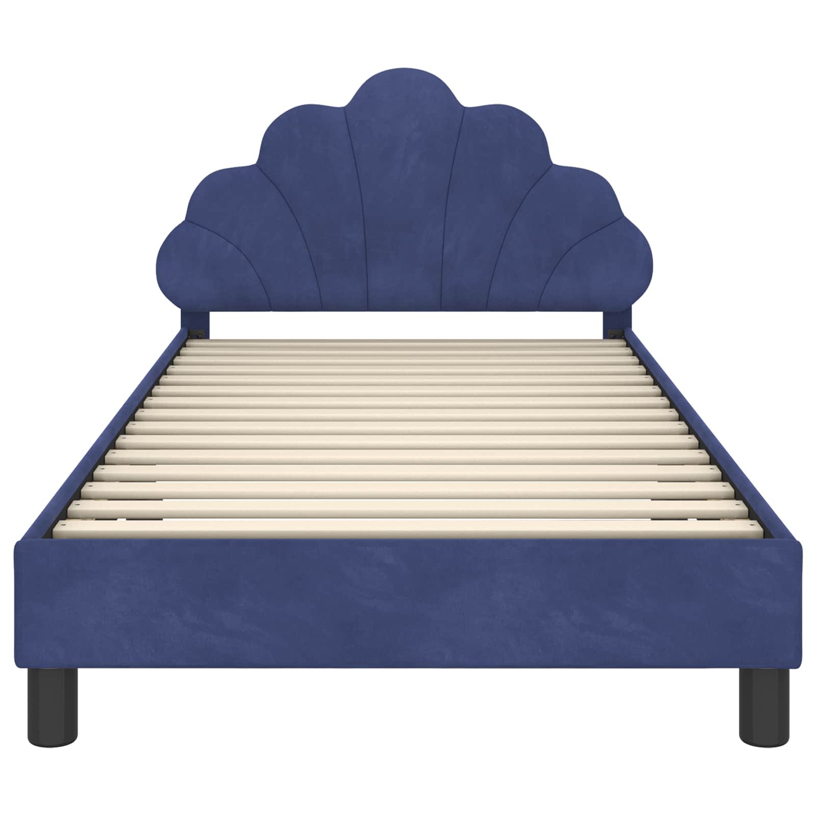 Bedframe voor kinderen met hoofdbord Politieblauw 80 x 200 cm is nu te koop bij PeponiXL, paradijselijk wonen!