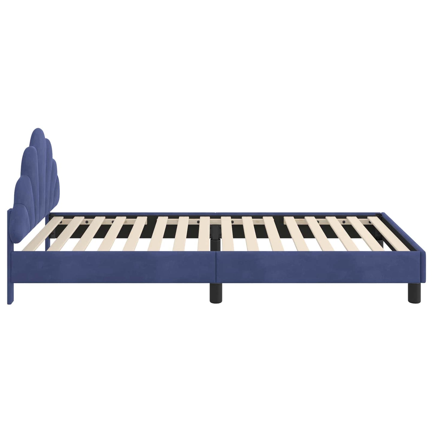 Bedframe voor kinderen met hoofdbord Politieblauw 80 x 200 cm is nu te koop bij PeponiXL, paradijselijk wonen!