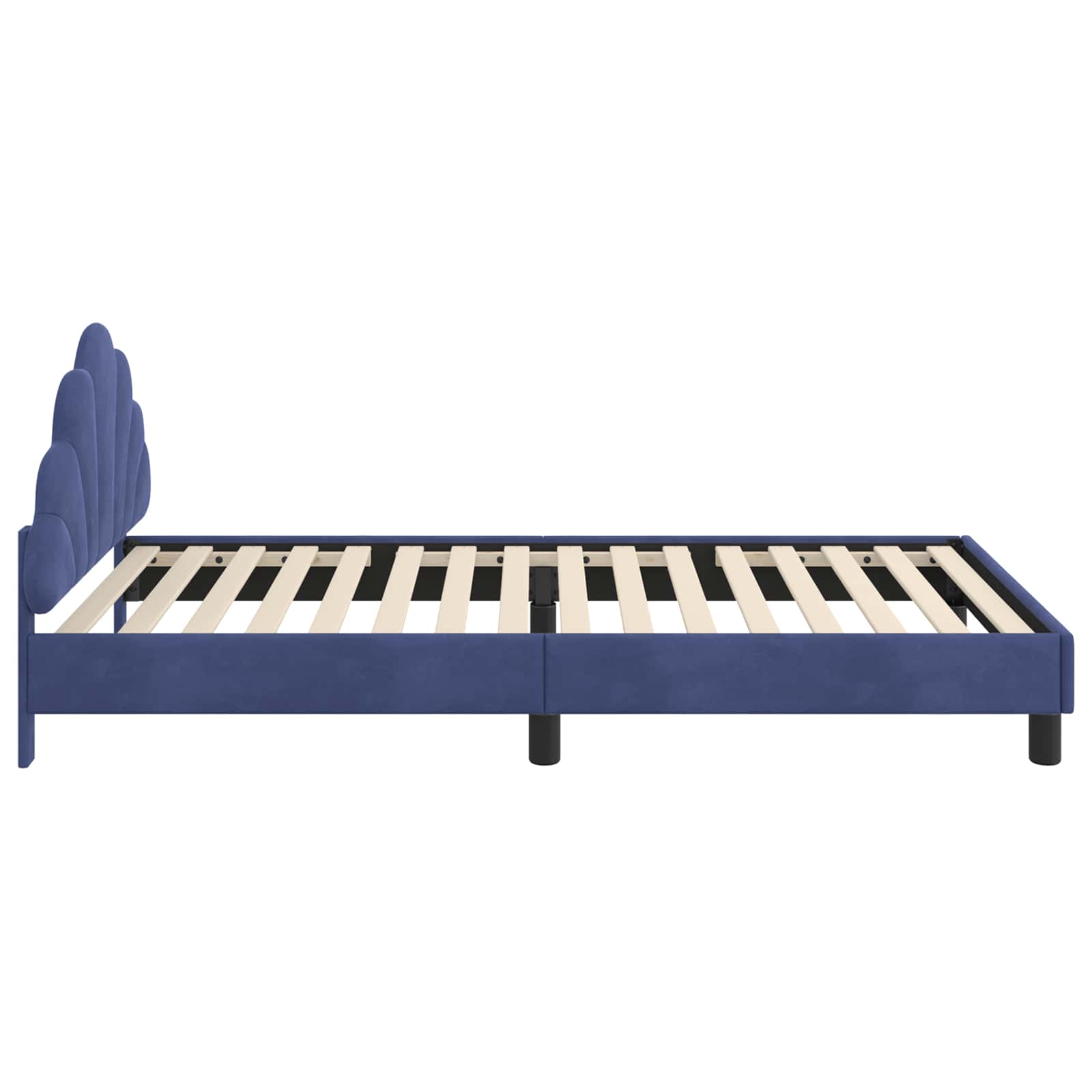 Bedframe voor kinderen met hoofdbord Politieblauw 80 x 200 cm is nu te koop bij PeponiXL, paradijselijk wonen!