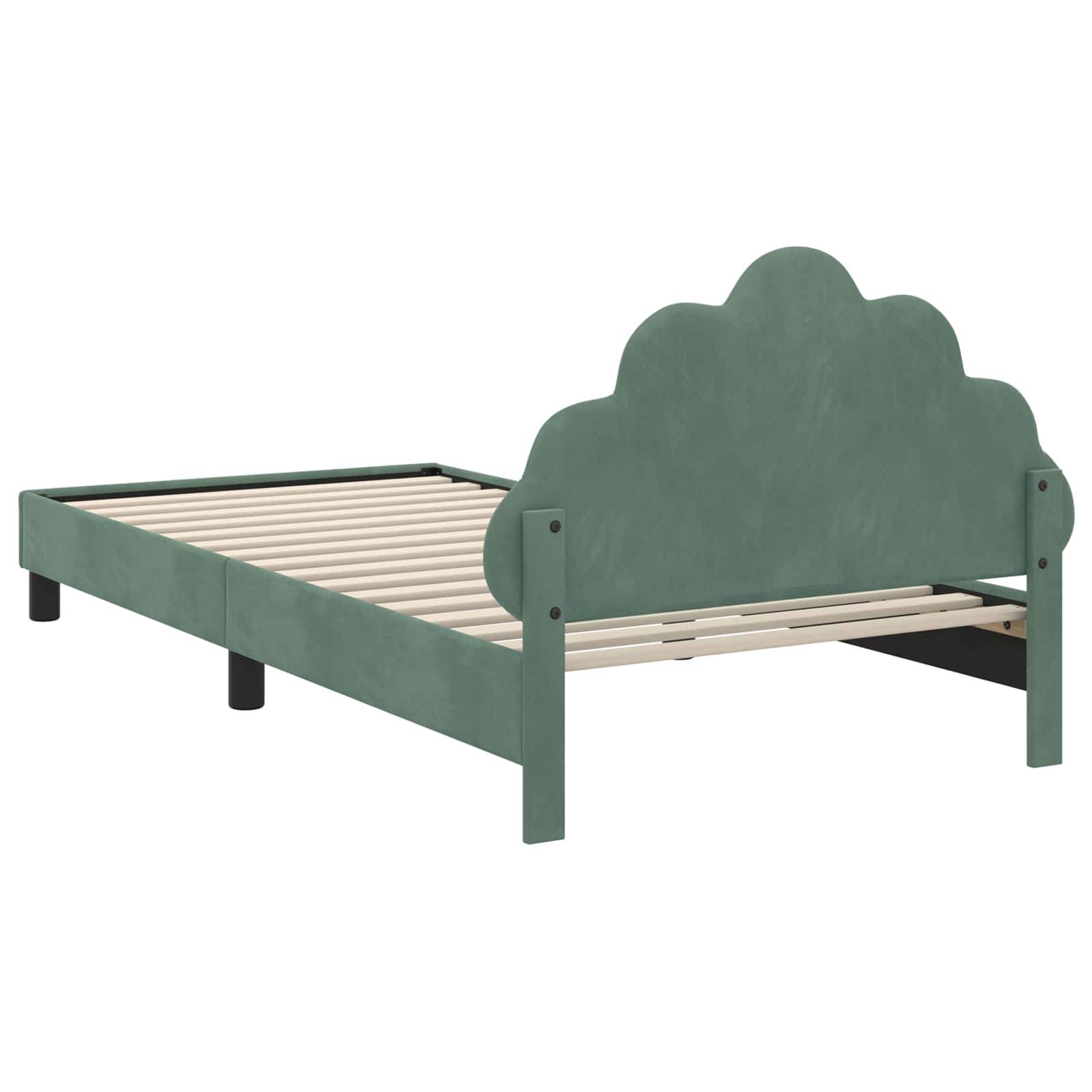 Bedframe voor kinderen met hoofdbord Zeegroen 90 x 190 cm is nu te koop bij PeponiXL, paradijselijk wonen!