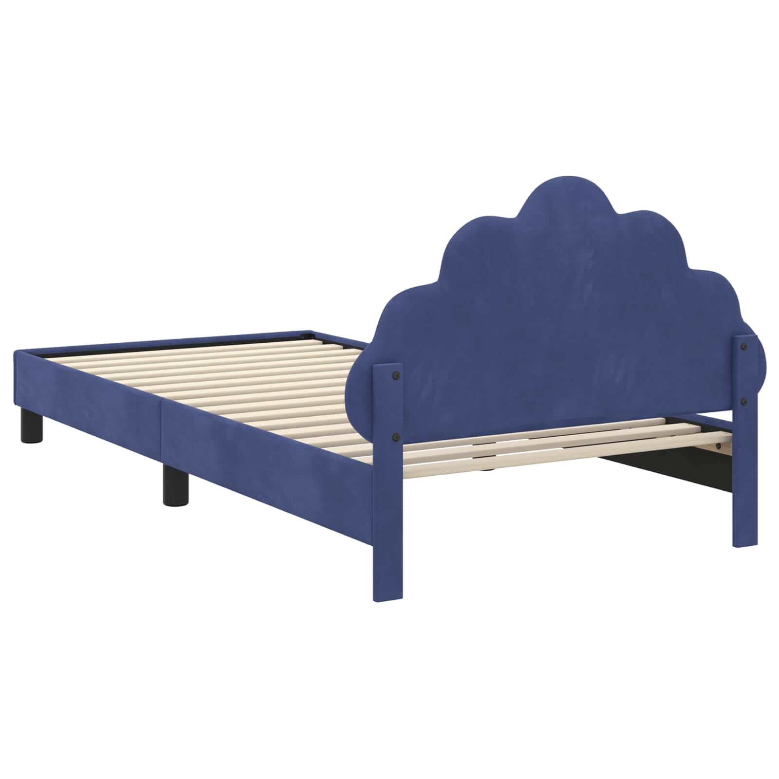 Bedframe voor kinderen met hoofdbord Politieblauw 90 x 190 cm is nu te koop bij PeponiXL, paradijselijk wonen!