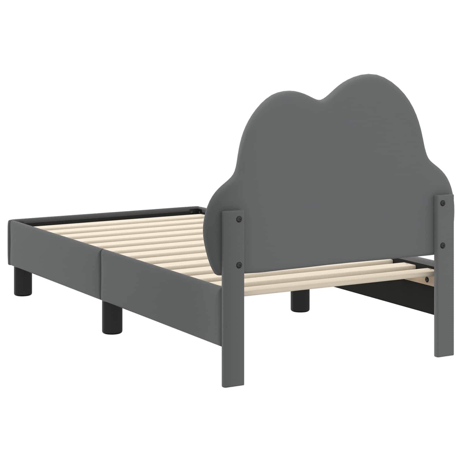 Peuterbedframe met hoofdbord Lichtgrijs 70 x 140 cm PU is nu te koop bij PeponiXL, paradijselijk wonen!