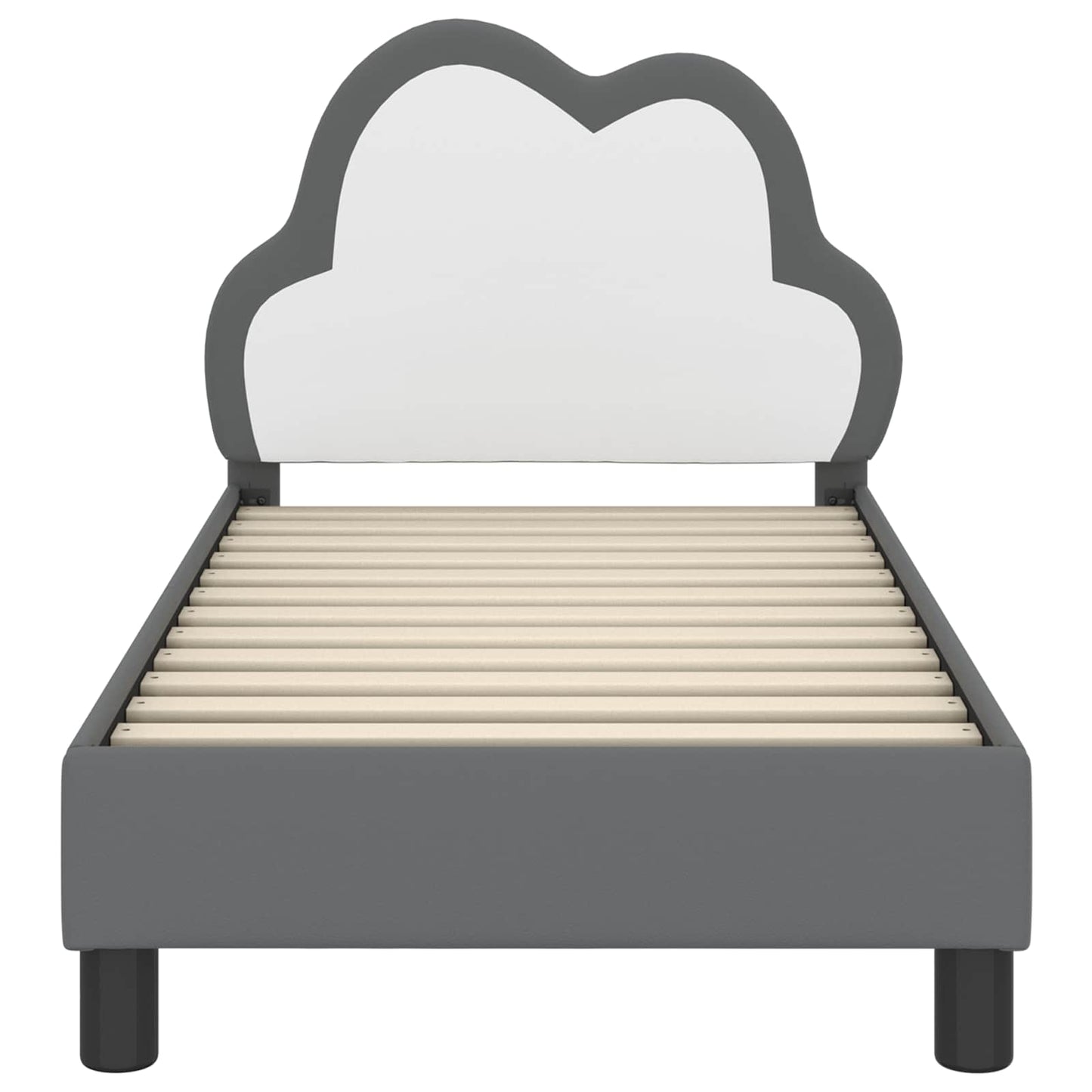 Peuterbedframe met hoofdbord Lichtgrijs 70 x 140 cm PU is nu te koop bij PeponiXL, paradijselijk wonen!