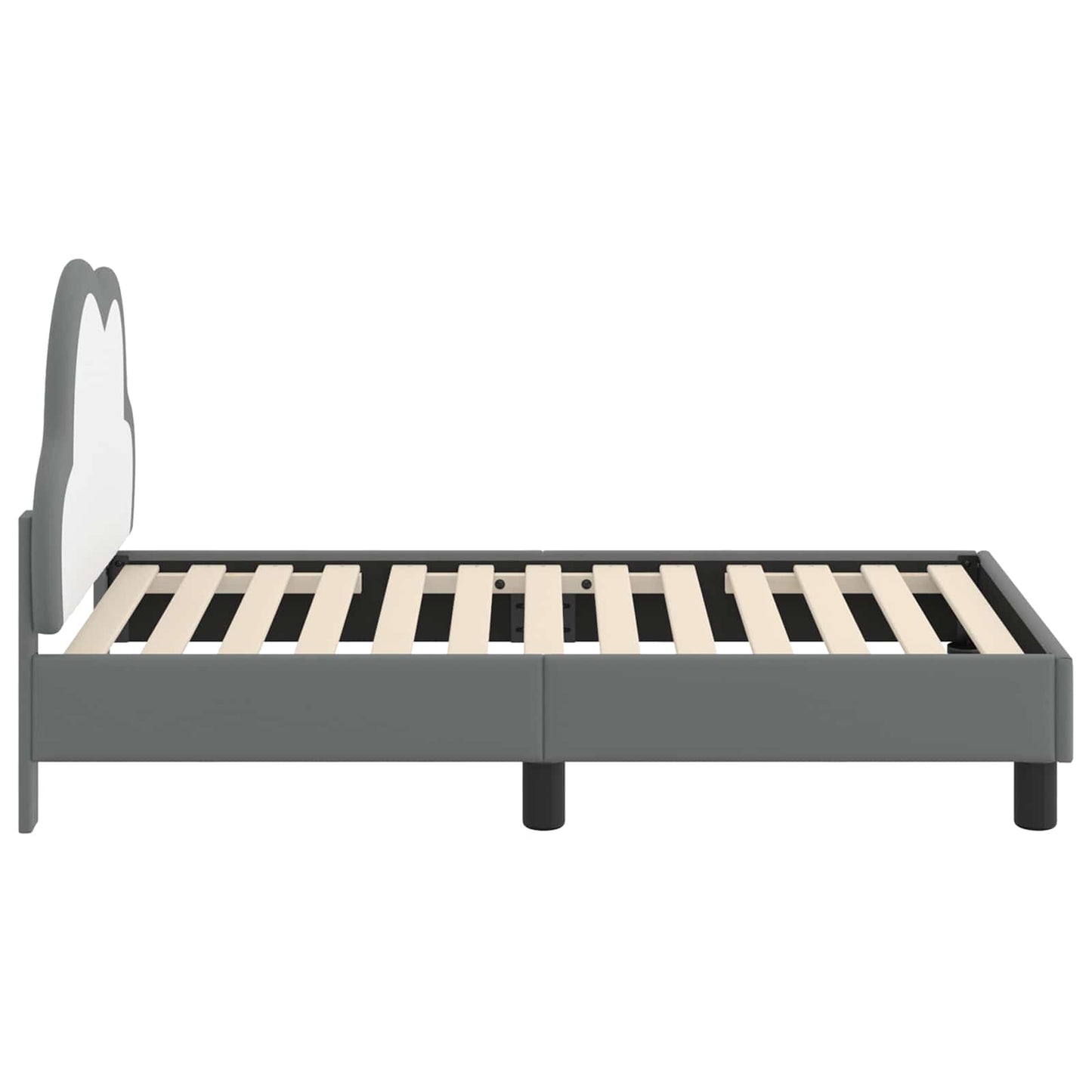 Peuterbedframe met hoofdbord Lichtgrijs 70 x 140 cm PU is nu te koop bij PeponiXL, paradijselijk wonen!