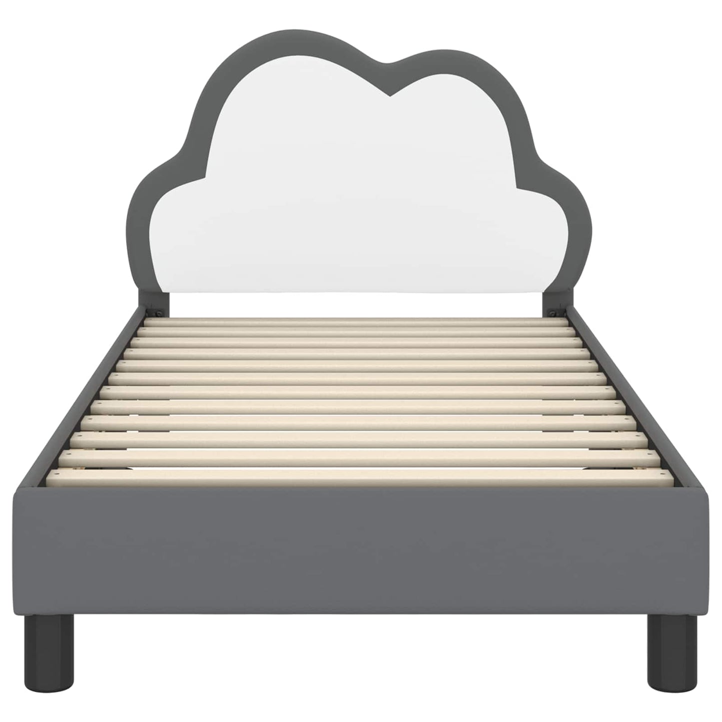 Bedframe voor kinderen met hoofdbord Lichtgrijs 80 x 160 cm PU is nu te koop bij PeponiXL, paradijselijk wonen!