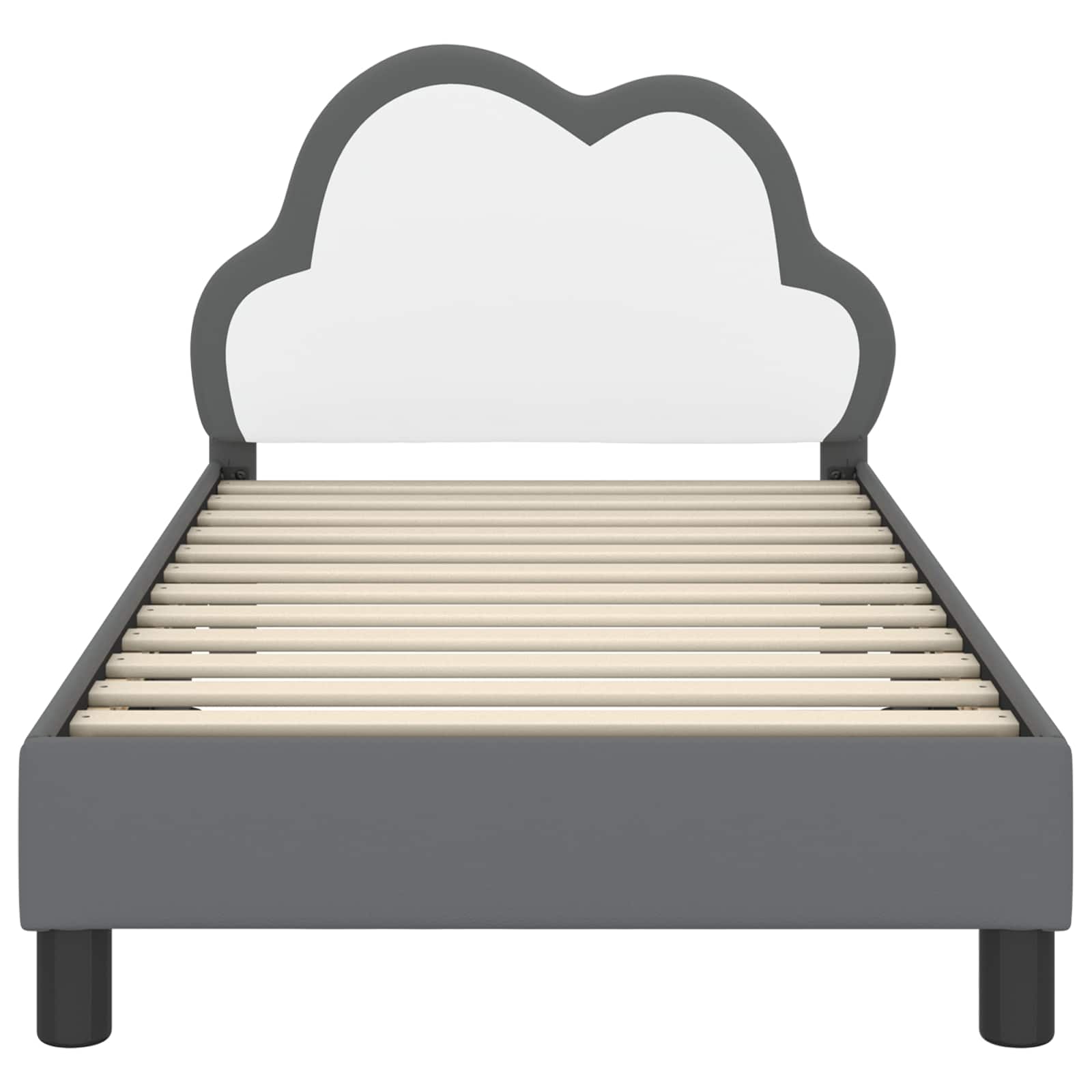 Bedframe voor kinderen met hoofdbord Lichtgrijs 80 x 160 cm PU is nu te koop bij PeponiXL, paradijselijk wonen!