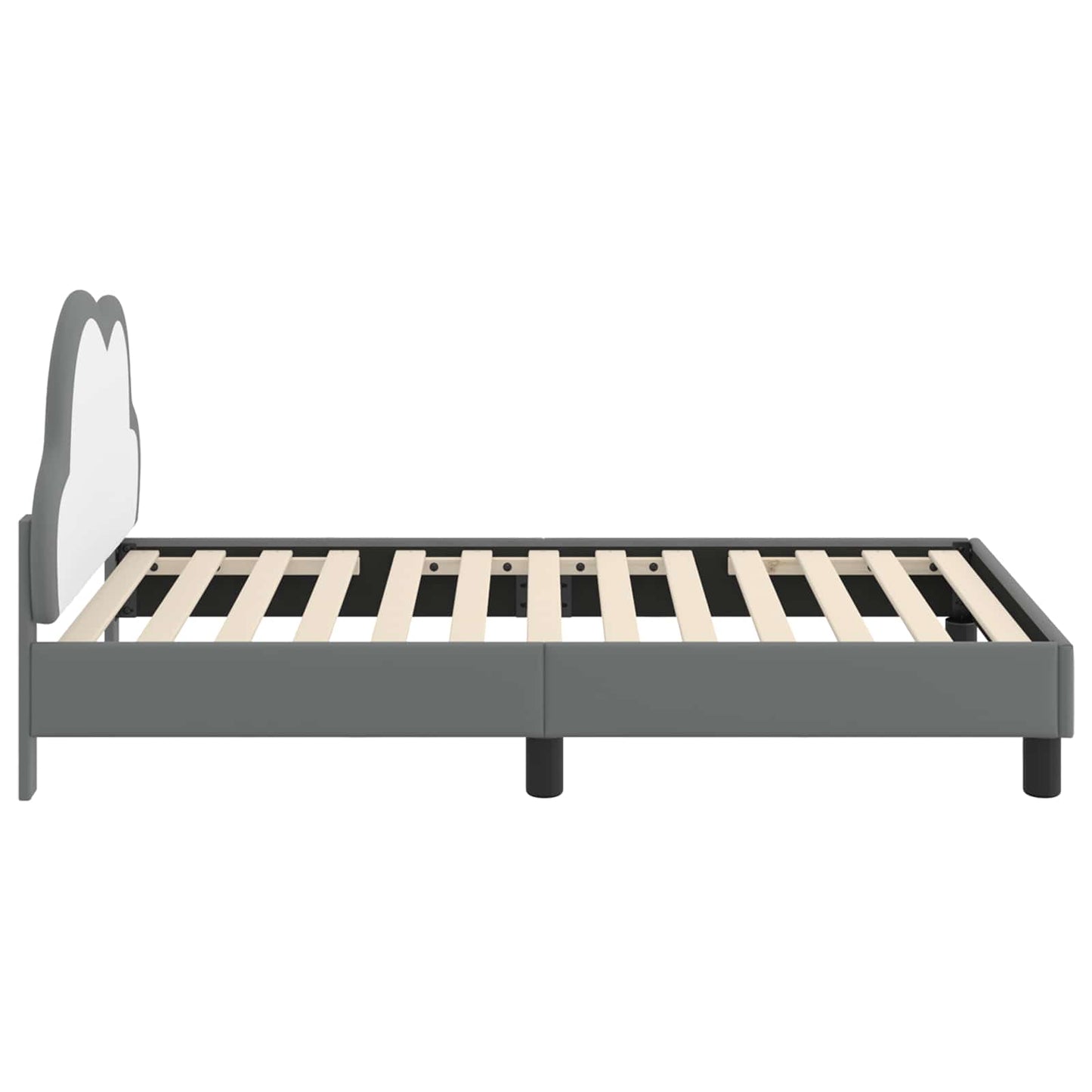 Bedframe voor kinderen met hoofdbord Lichtgrijs 80 x 160 cm PU is nu te koop bij PeponiXL, paradijselijk wonen!