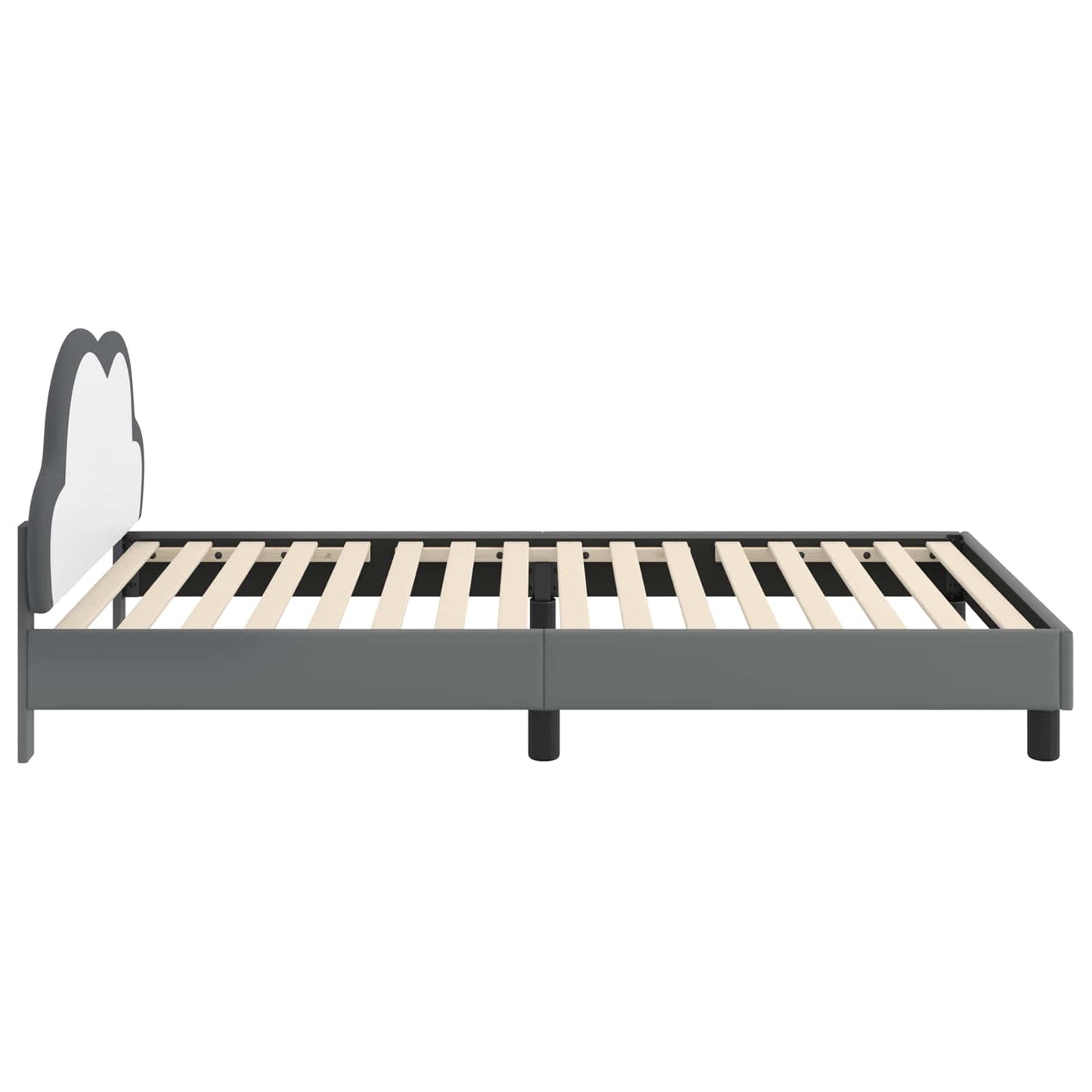 Bedframe voor kinderen met hoofdbord Lichtgrijs 90 x 190 cm PU is nu te koop bij PeponiXL, paradijselijk wonen!