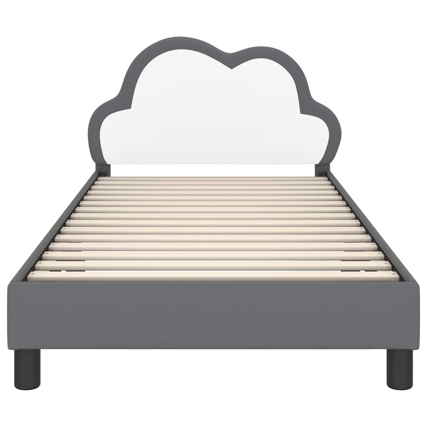 Bedframe voor kinderen met hoofdbord Lichtgrijs 90 x 200 cm PU is nu te koop bij PeponiXL, paradijselijk wonen!