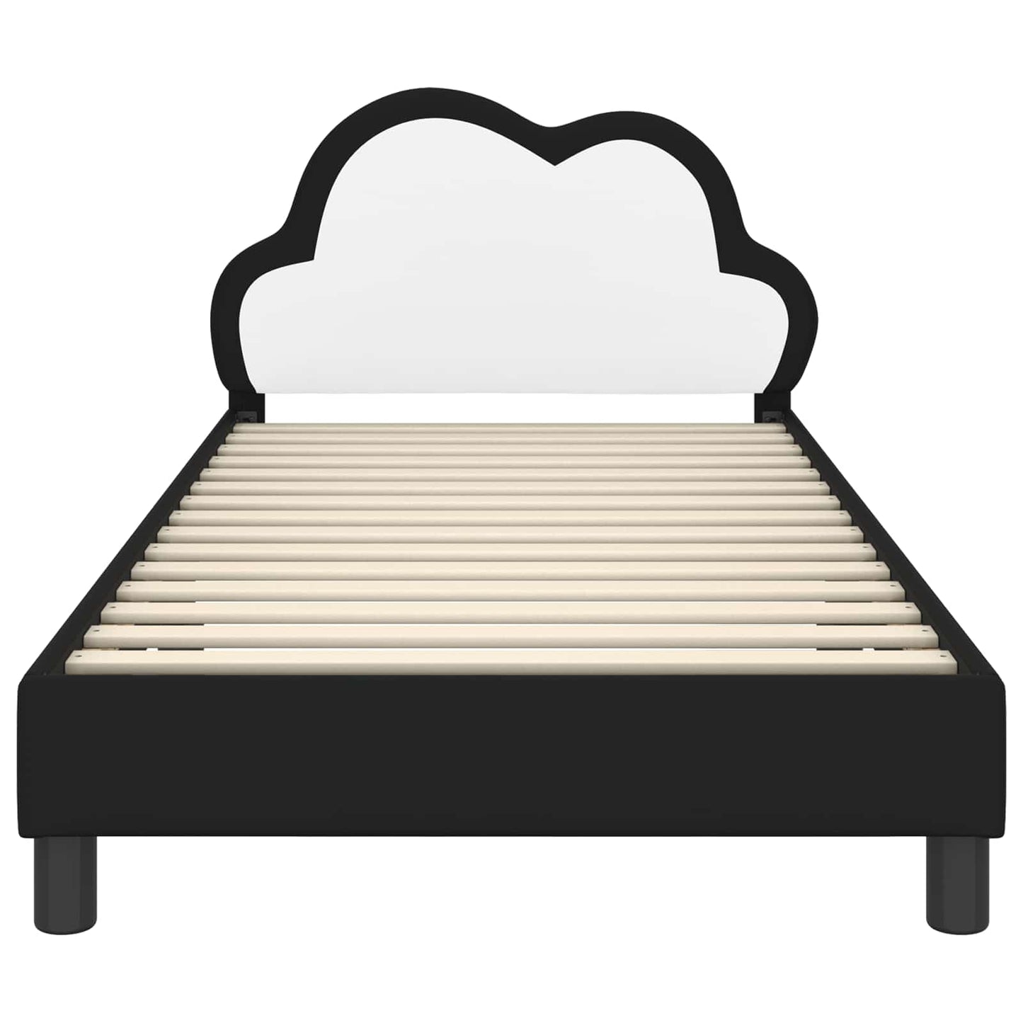 Bedframe voor kinderen met hoofdbord Zwart 90 x 200 cm PU is nu te koop bij PeponiXL, paradijselijk wonen!