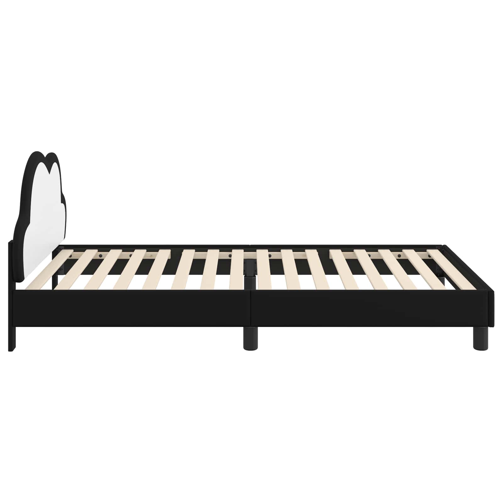 Bedframe voor kinderen met hoofdbord Zwart 90 x 200 cm PU is nu te koop bij PeponiXL, paradijselijk wonen!