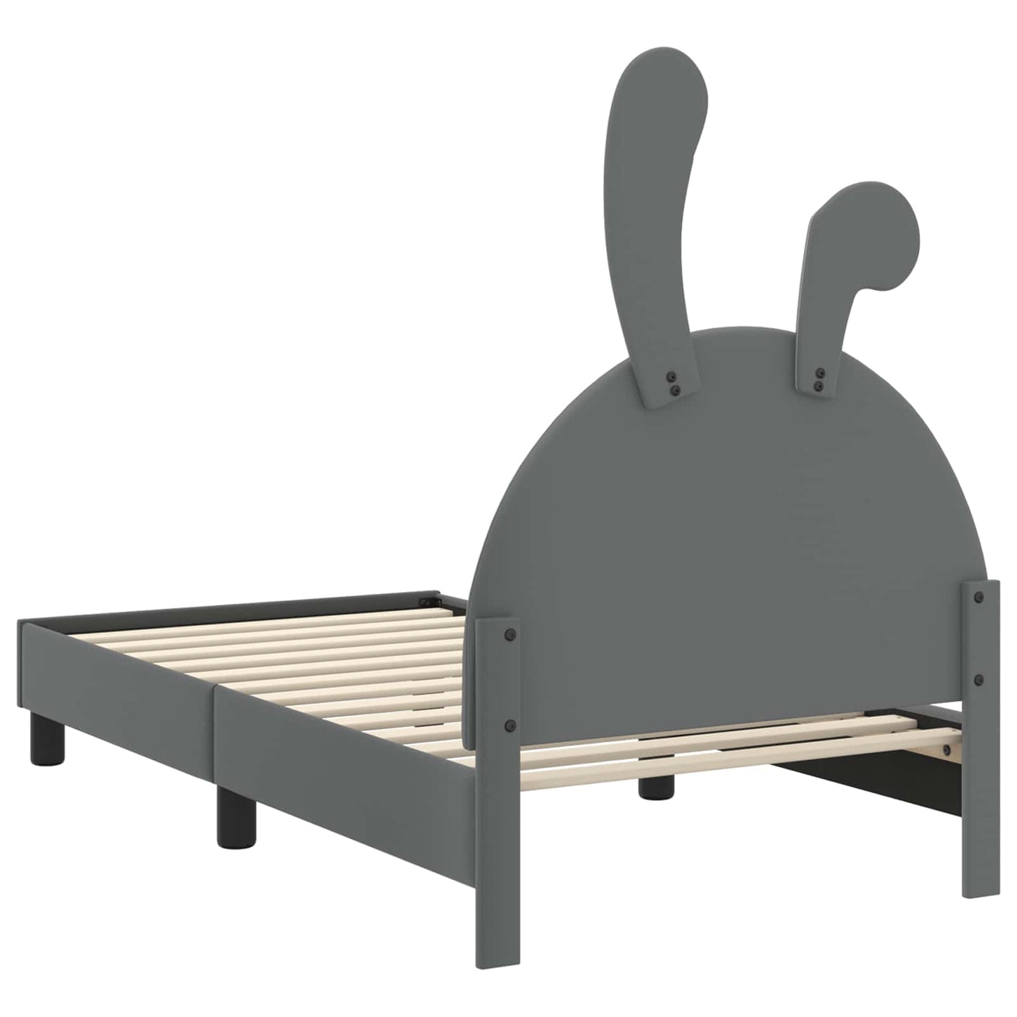 Bedframe voor kinderen met hoofdbord Lichtgrijs 80 x 160 cm PU is nu te koop bij PeponiXL, paradijselijk wonen!