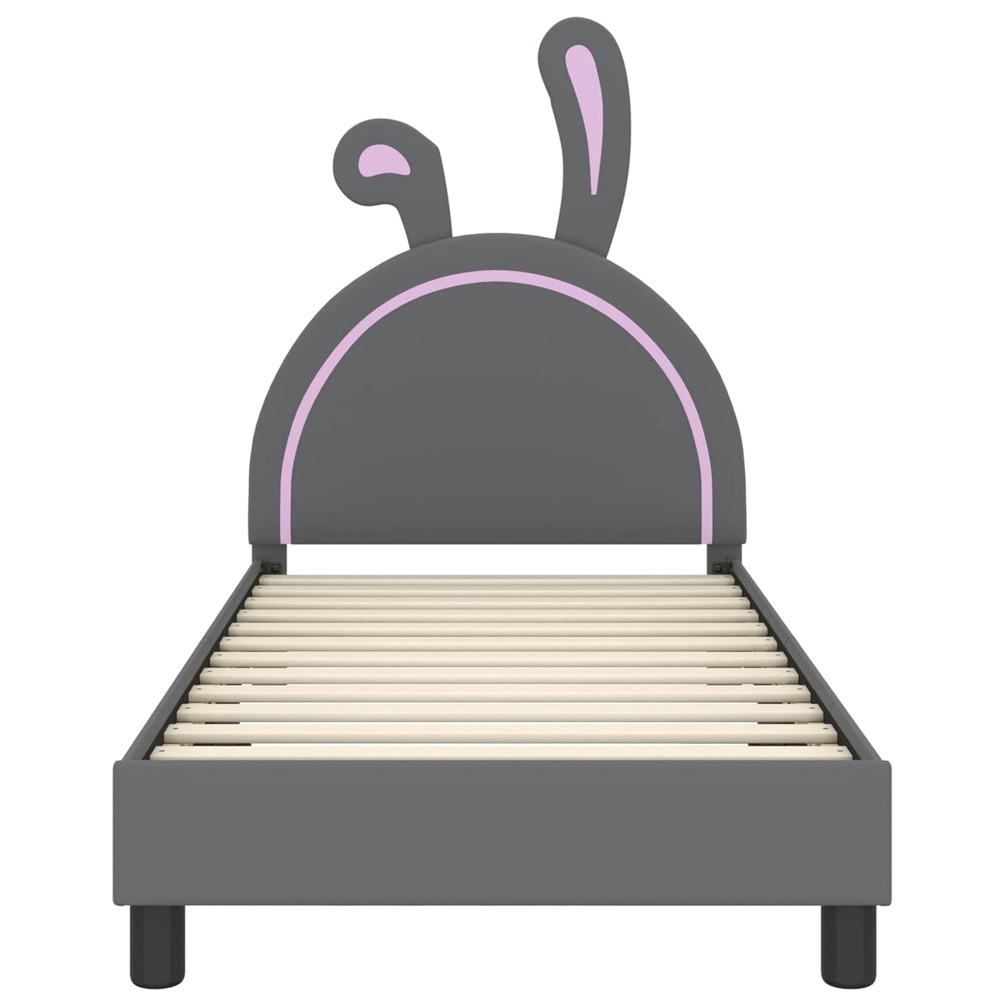 Bedframe voor kinderen met hoofdbord Lichtgrijs 80 x 160 cm PU is nu te koop bij PeponiXL, paradijselijk wonen!