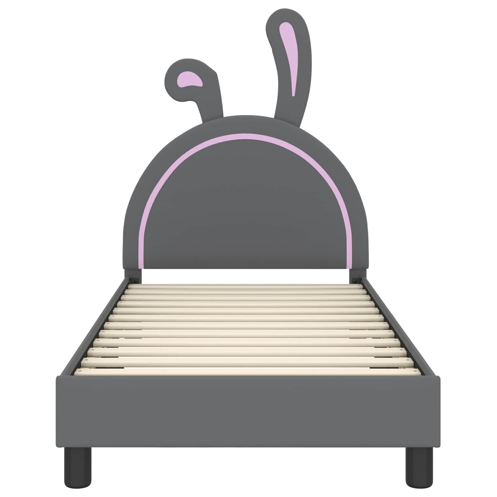 Bedframe voor kinderen met hoofdbord Lichtgrijs 80 x 160 cm PU is nu te koop bij PeponiXL, paradijselijk wonen!