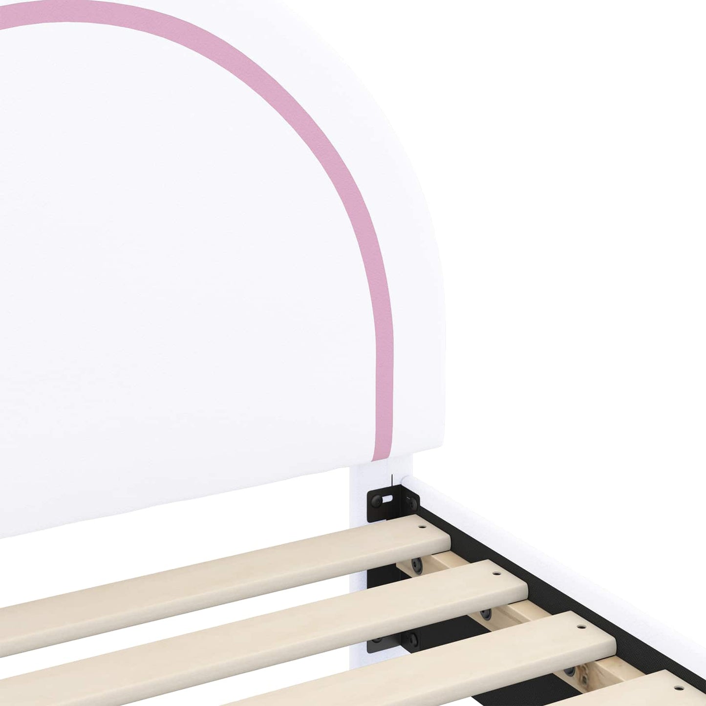 Bedframe voor kinderen met hoofdbord Wit 80 x 200 cm PU is nu te koop bij PeponiXL, paradijselijk wonen!