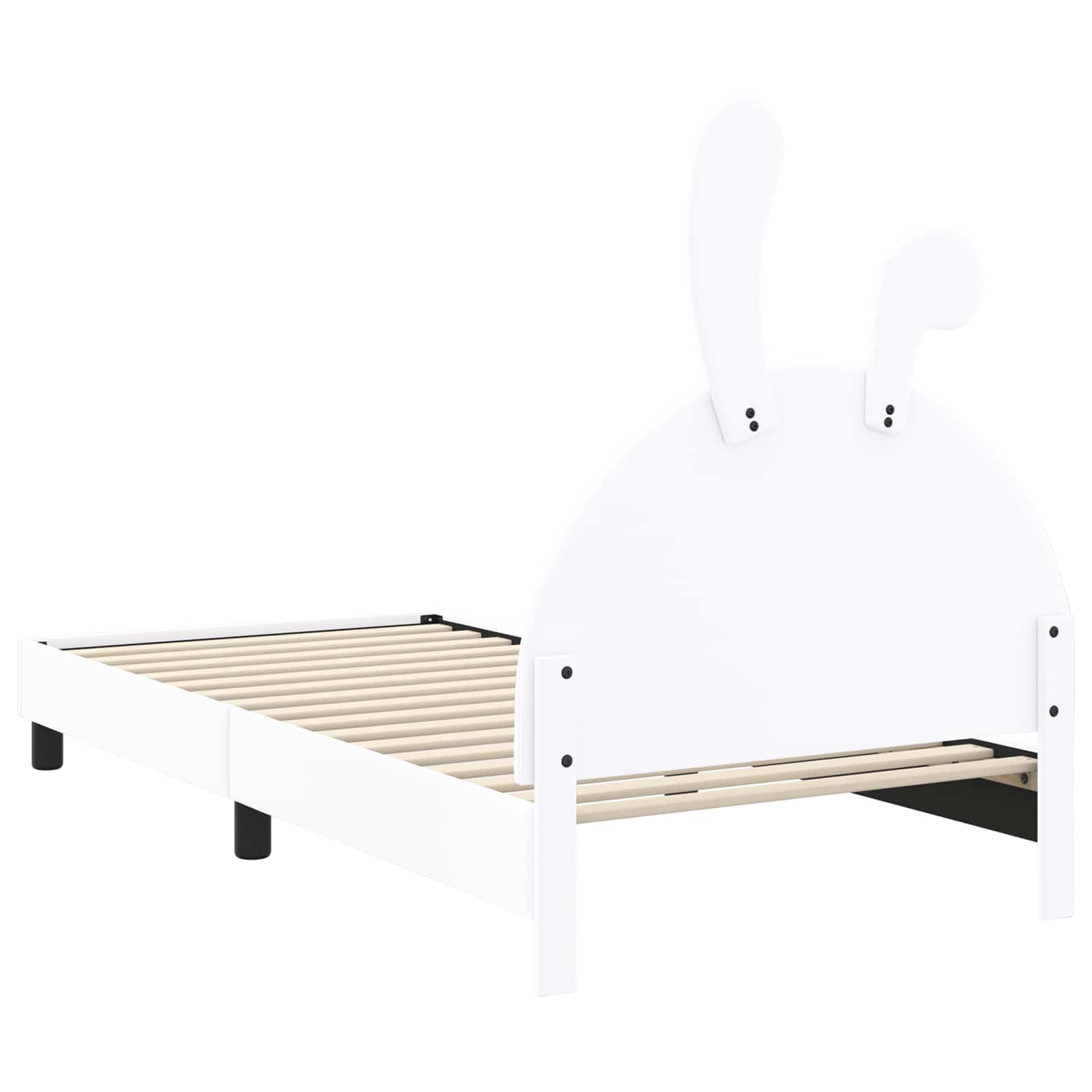 Bedframe voor kinderen met hoofdbord Wit 80 x 200 cm PU is nu te koop bij PeponiXL, paradijselijk wonen!