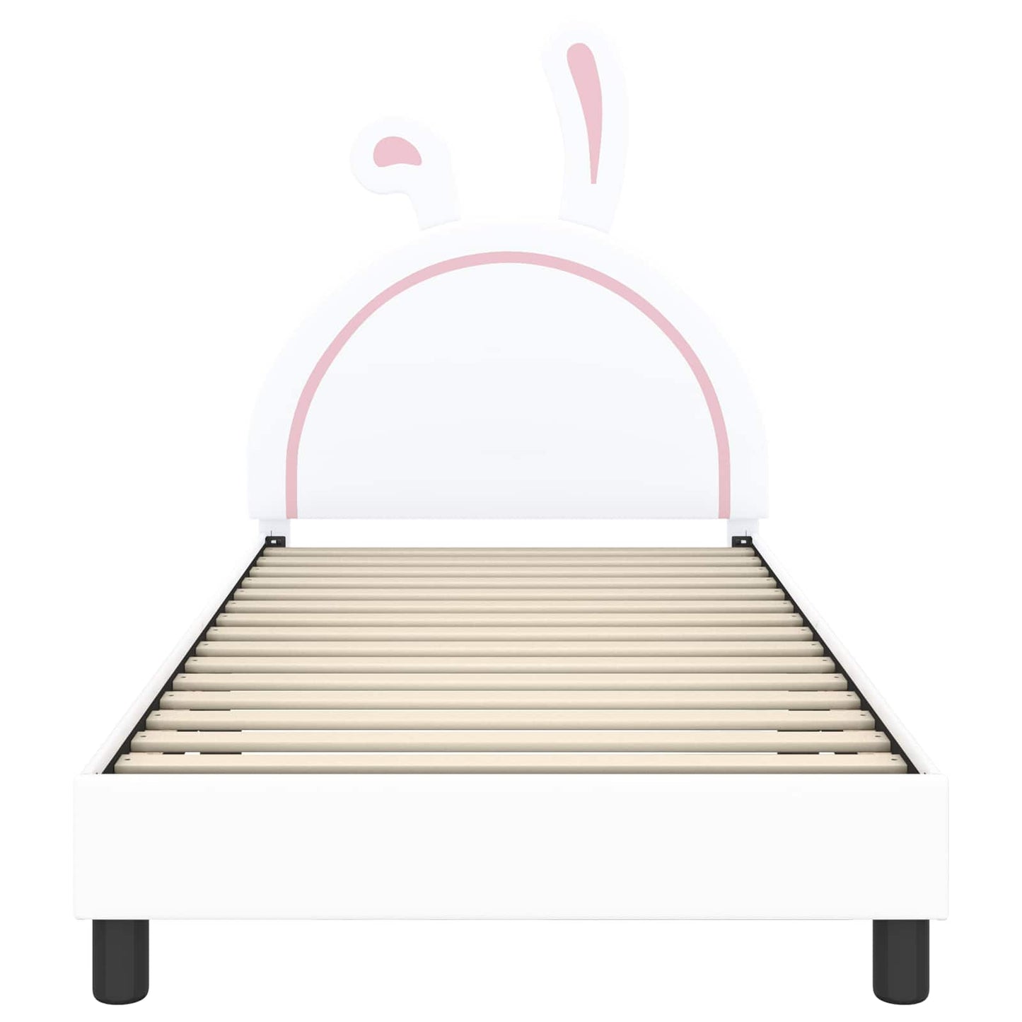 Bedframe voor kinderen met hoofdbord Wit 80 x 200 cm PU is nu te koop bij PeponiXL, paradijselijk wonen!