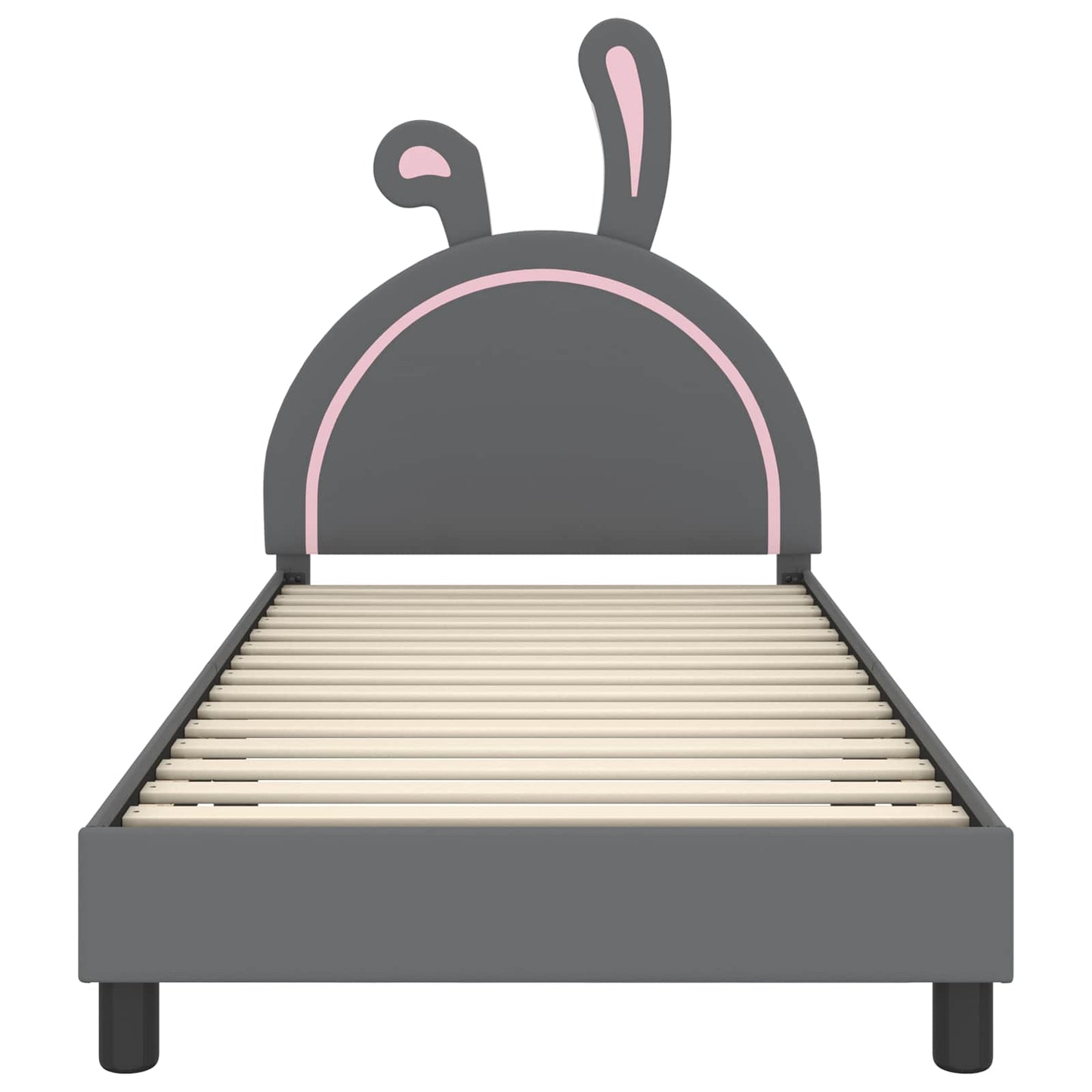 Bedframe voor kinderen met hoofdbord Lichtgrijs 80 x 200 cm PU is nu te koop bij PeponiXL, paradijselijk wonen!