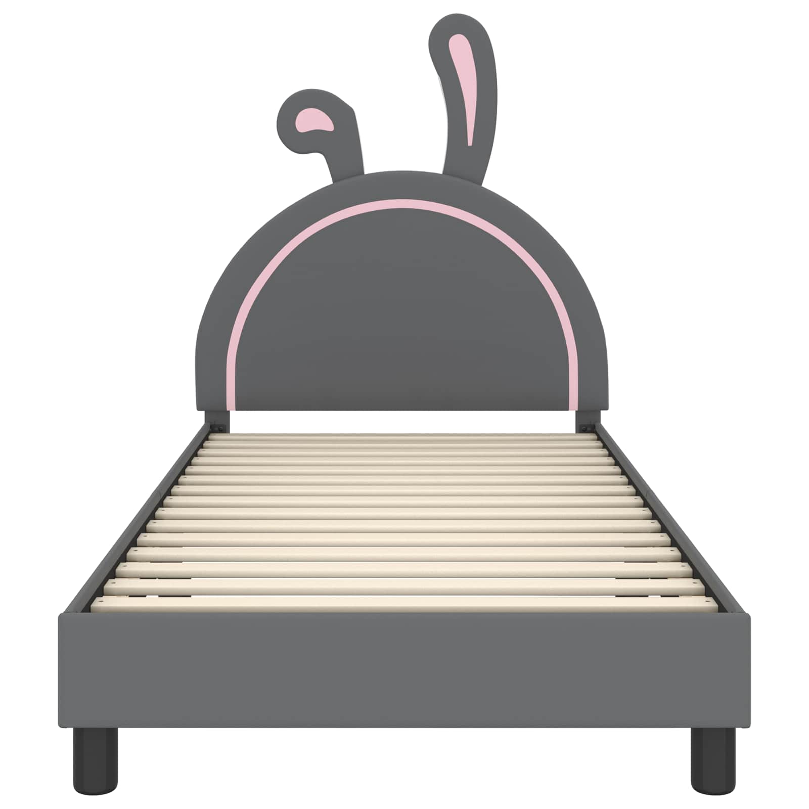Bedframe voor kinderen met hoofdbord Lichtgrijs 80 x 200 cm PU is nu te koop bij PeponiXL, paradijselijk wonen!