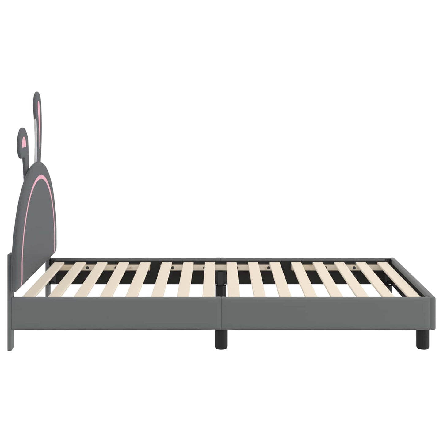 Bedframe voor kinderen met hoofdbord Lichtgrijs 80 x 200 cm PU is nu te koop bij PeponiXL, paradijselijk wonen!