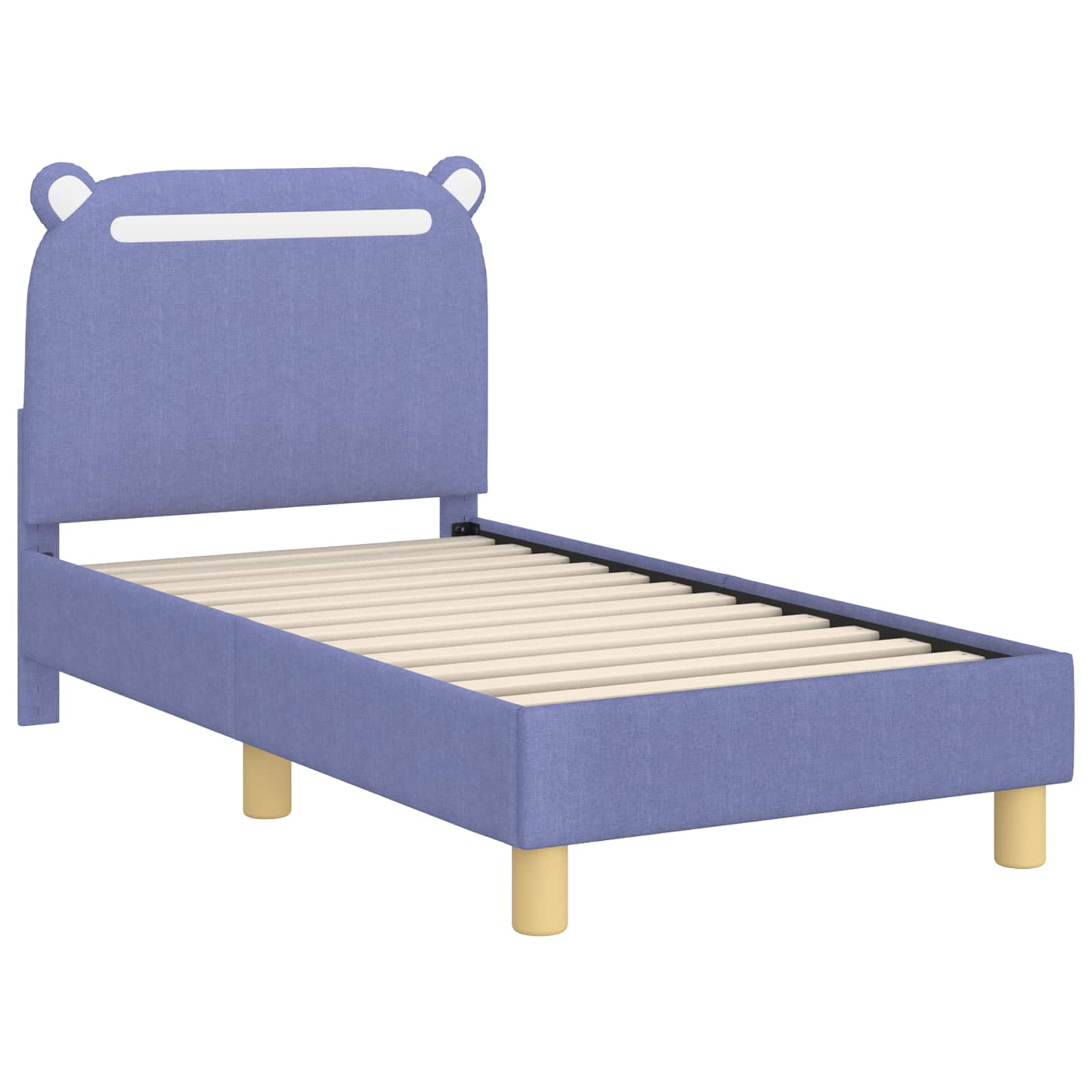 Peuterbedframe met hoofdbord Jeans Blauw 70 x 140 cm Stof is nu te koop bij PeponiXL, paradijselijk wonen!