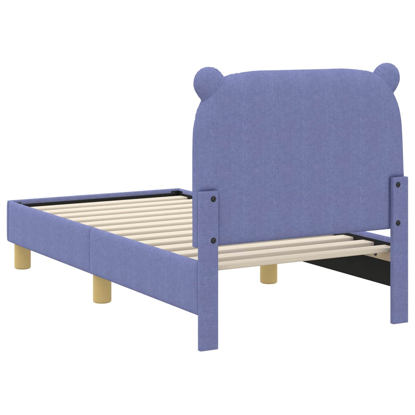Peuterbedframe met hoofdbord Jeans Blauw 70 x 140 cm Stof is nu te koop bij PeponiXL, paradijselijk wonen!