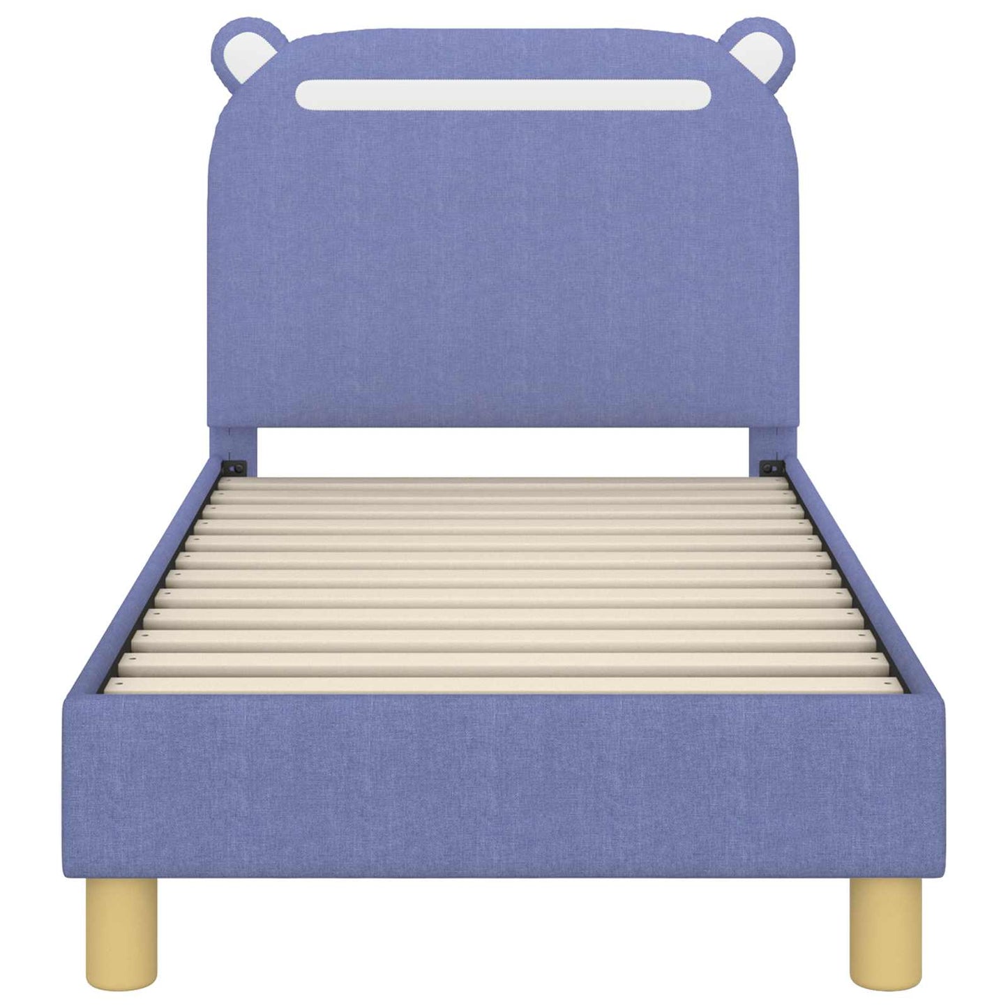 Peuterbedframe met hoofdbord Jeans Blauw 70 x 140 cm Stof is nu te koop bij PeponiXL, paradijselijk wonen!