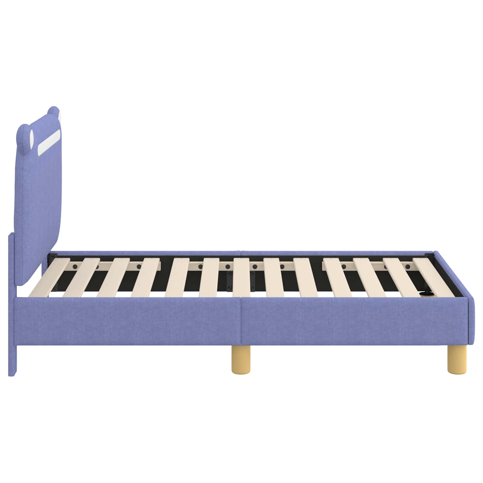 Peuterbedframe met hoofdbord Jeans Blauw 70 x 140 cm Stof is nu te koop bij PeponiXL, paradijselijk wonen!