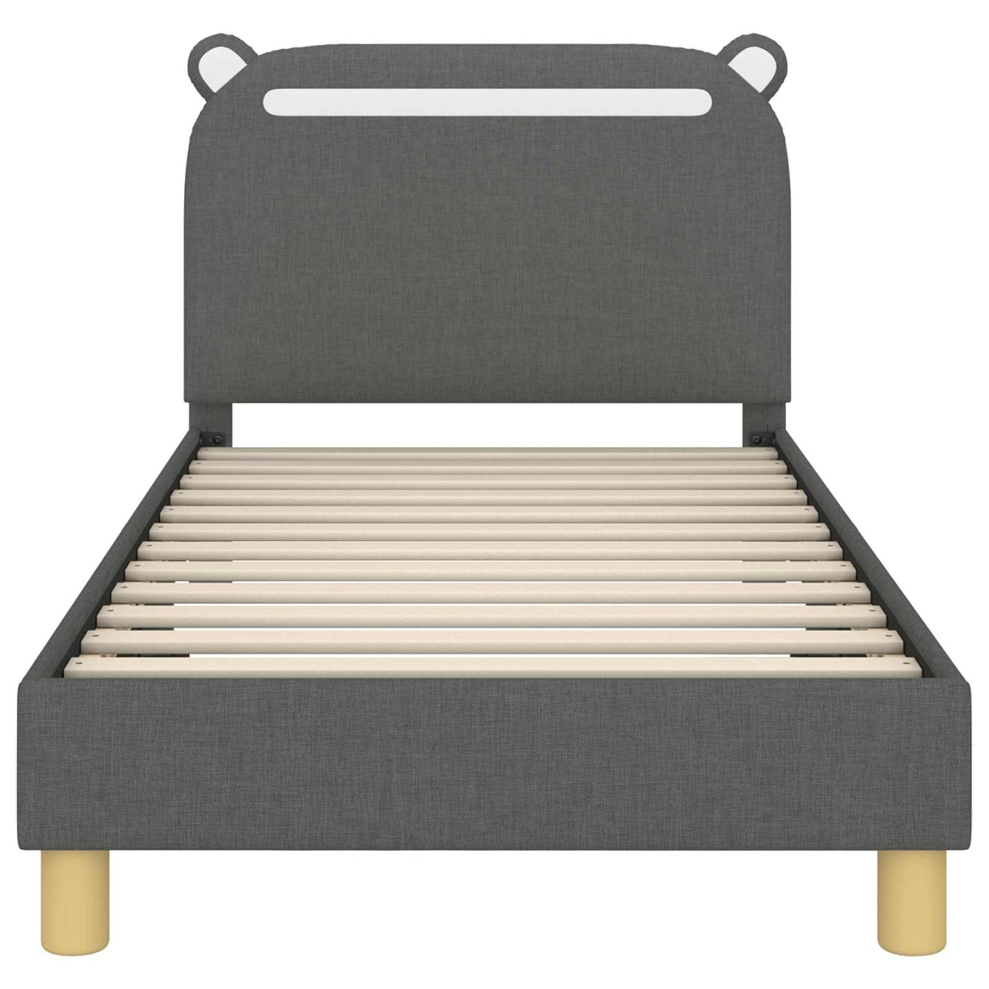 Bedframe voor kinderen met hoofdbord Donkergrijs 80 x 160 cm is nu te koop bij PeponiXL, paradijselijk wonen!