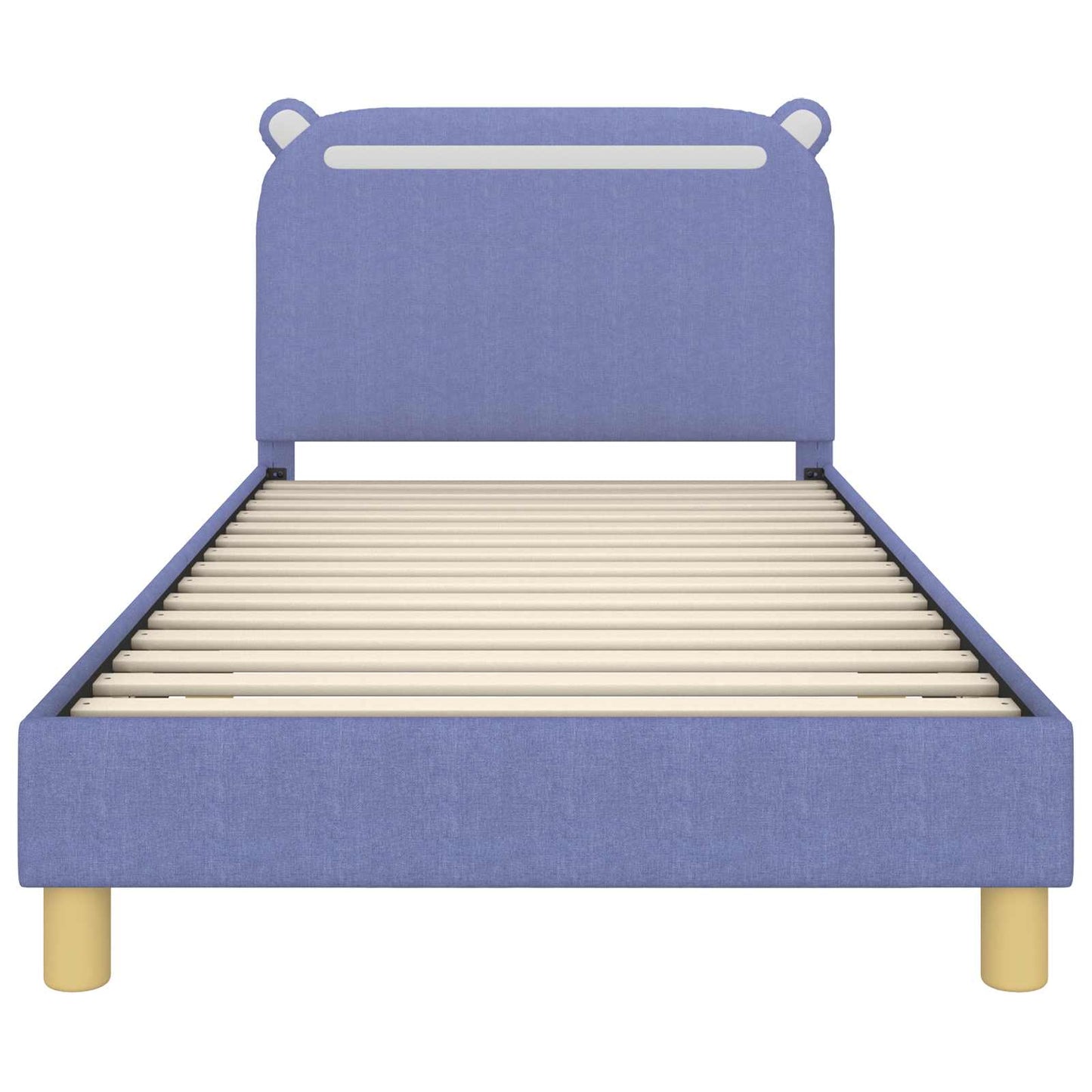 Bedframe voor kinderen met hoofdbord Jeans Blauw 90 x 190 cm is nu te koop bij PeponiXL, paradijselijk wonen!