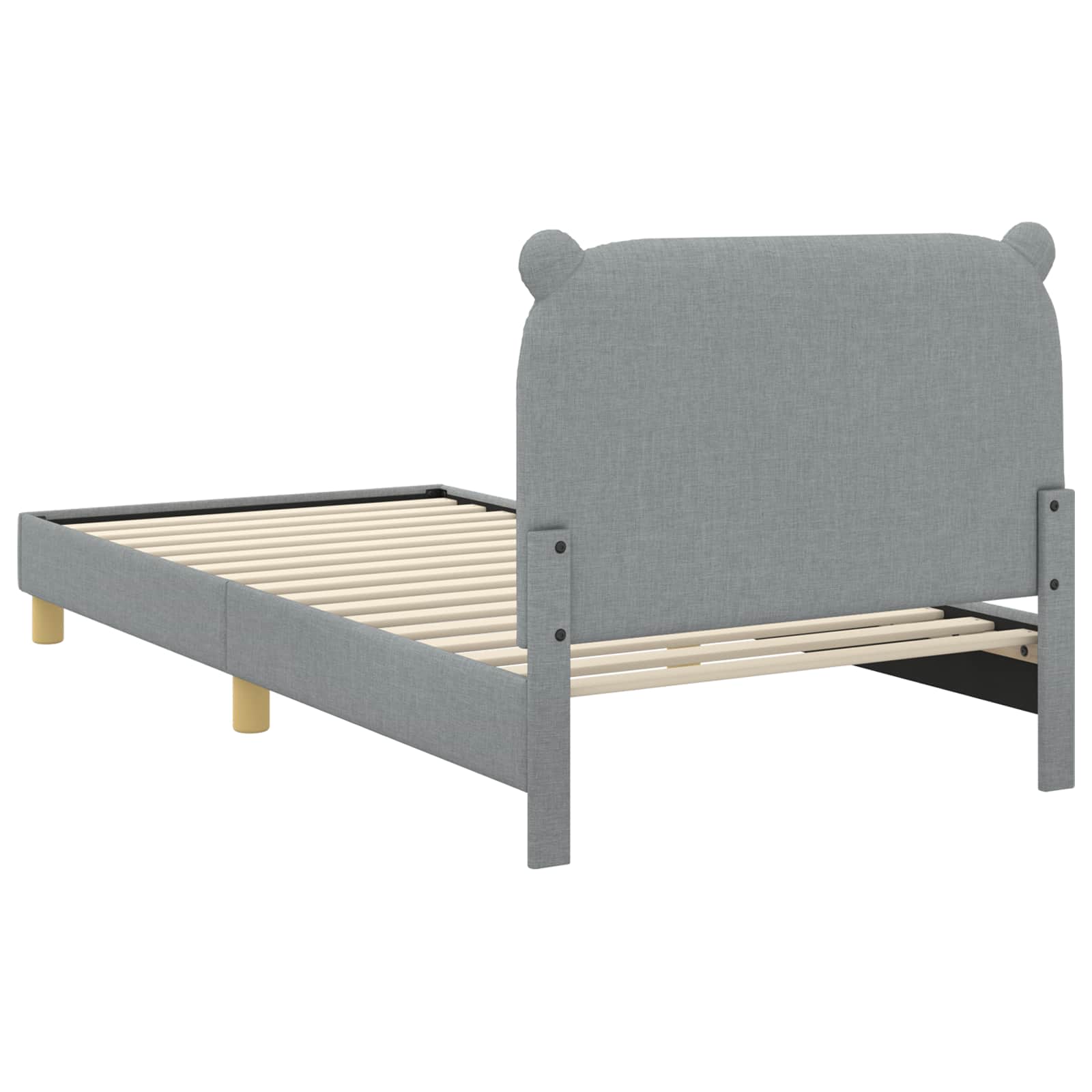 Bedframe voor kinderen met hoofdbord Lichtgrijs 90 x 200 cm is nu te koop bij PeponiXL, paradijselijk wonen!
