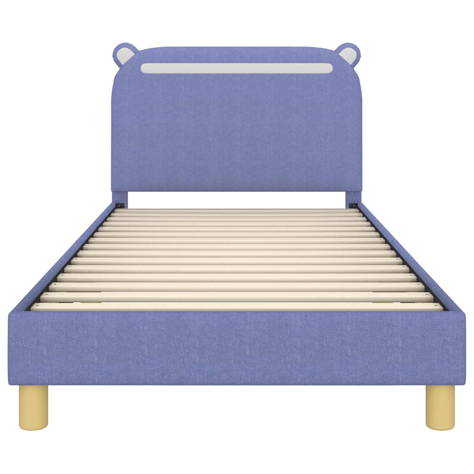 Bedframe voor kinderen met hoofdbord Jeans Blauw 90 x 200 cm is nu te koop bij PeponiXL, paradijselijk wonen!