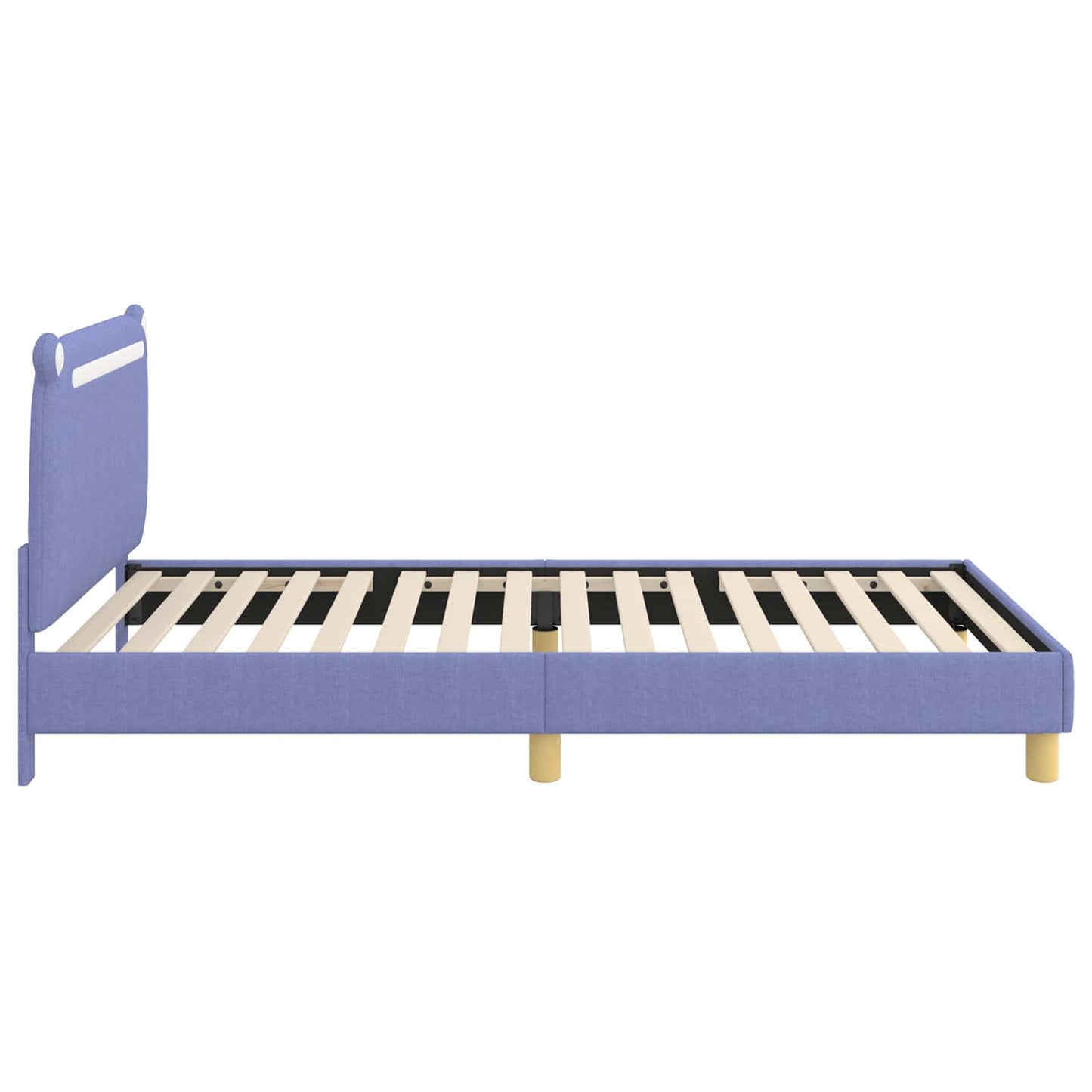 Bedframe voor kinderen met hoofdbord Jeans Blauw 90 x 200 cm is nu te koop bij PeponiXL, paradijselijk wonen!