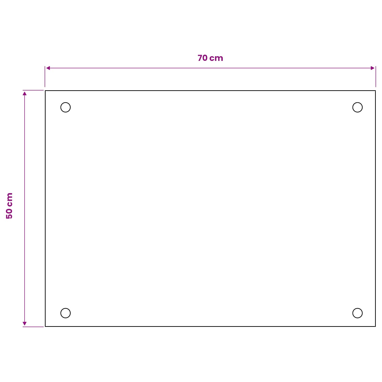 Keukenachterwand Melk 70 x 50 cm gehard glas is nu te koop bij PeponiXL, paradijselijk wonen!