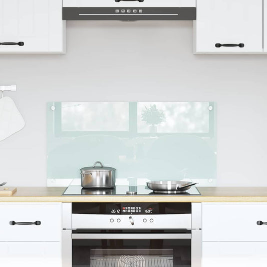Keukenachterwand Melk 80 x 40 cm gehard glas is nu te koop bij PeponiXL, paradijselijk wonen!