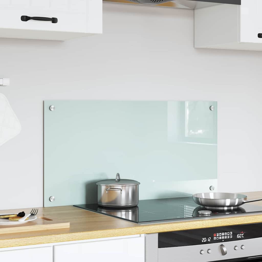 Keukenachterwand Melk 80 x 40 cm gehard glas is nu te koop bij PeponiXL, paradijselijk wonen!