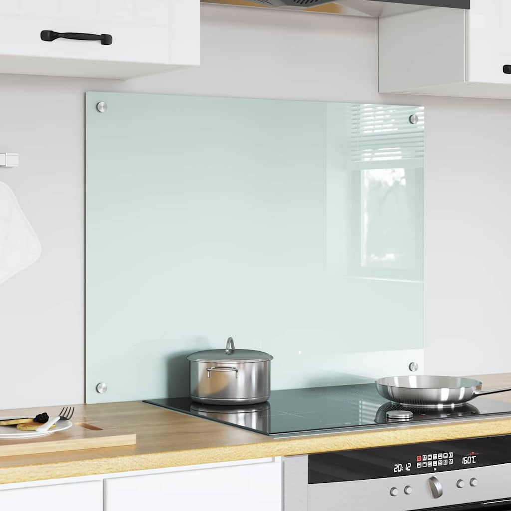 Keukenachterwand Melk 80 x 60 cm gehard glas is nu te koop bij PeponiXL, paradijselijk wonen!