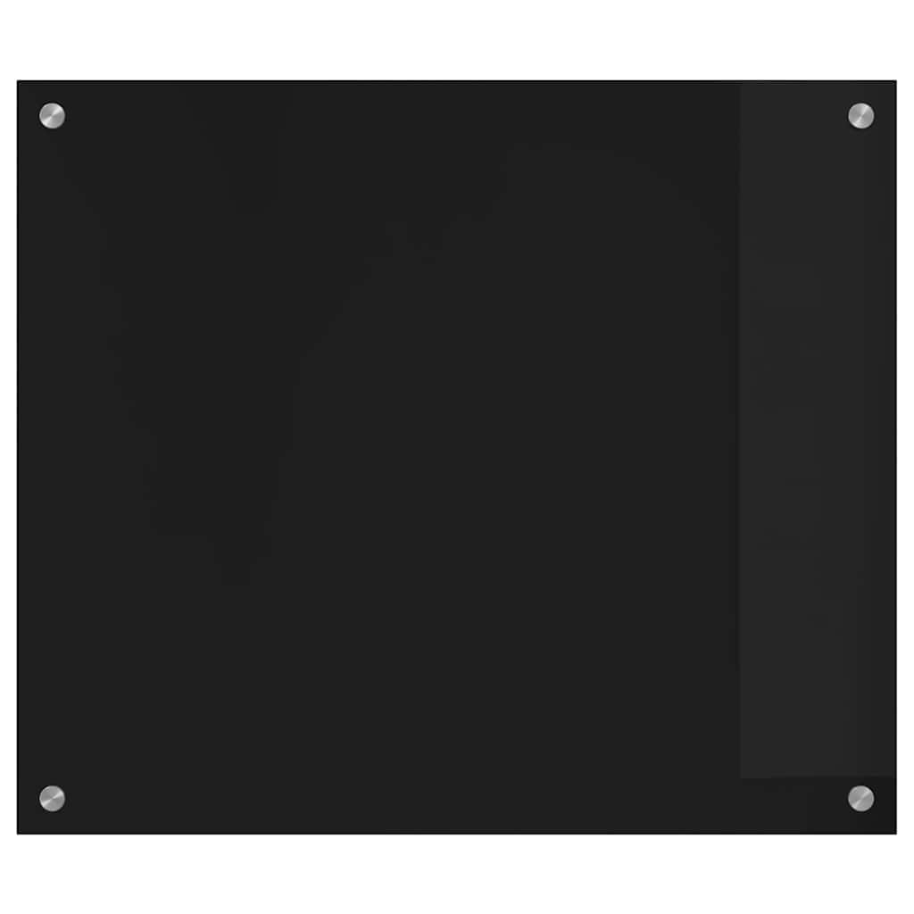 Keukenachterwand Zwart 70 x 60 cm gehard glas is nu te koop bij PeponiXL, paradijselijk wonen!