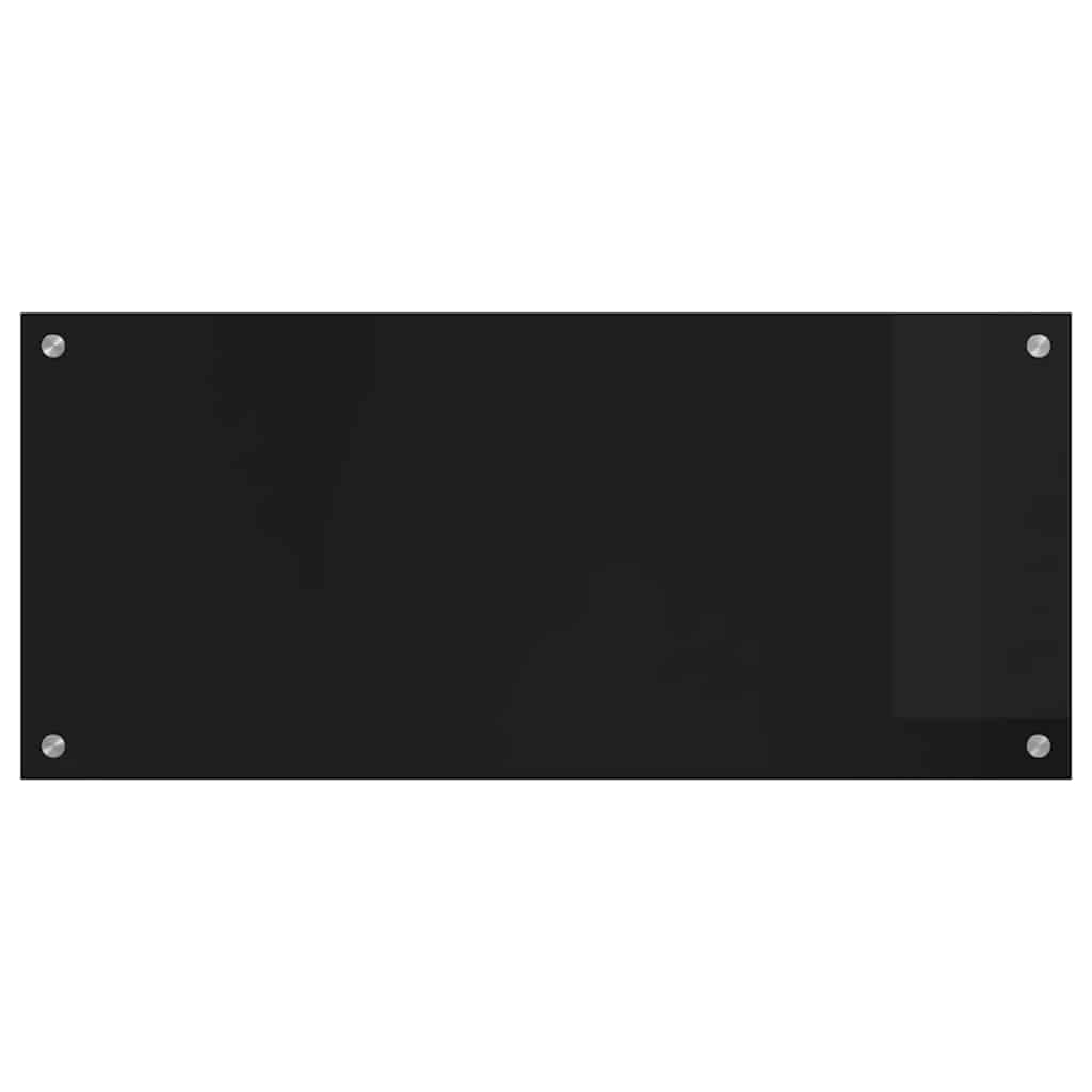 Keukenachterwand Zwart 90 x 40 cm gehard glas is nu te koop bij PeponiXL, paradijselijk wonen!