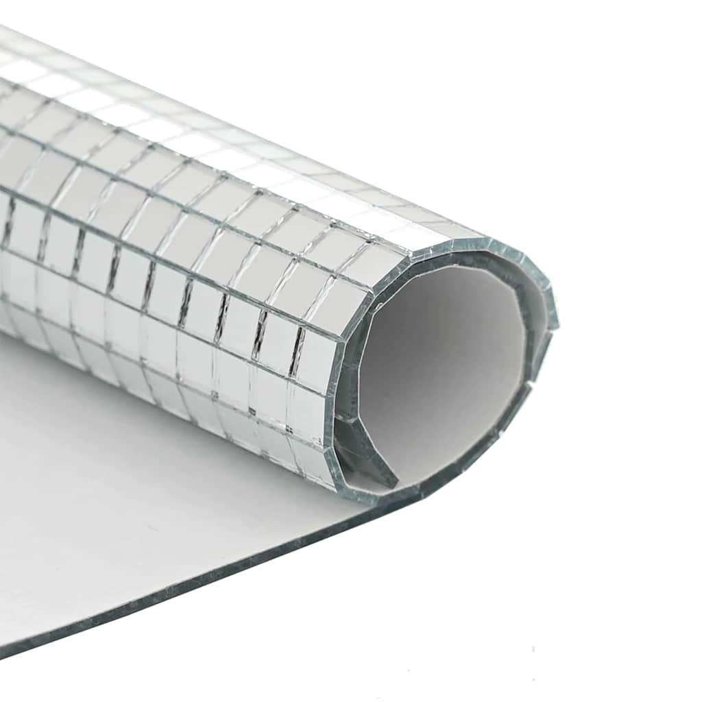 Spiegelmozaïek Tegel Geometrisch 3 pcs Zilver 30 x 30 cm Glas is nu te koop bij PeponiXL, paradijselijk wonen!