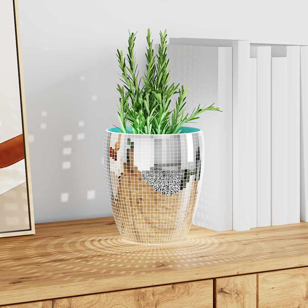Spiegelmozaïek Tegel Geometrisch 3 pcs Zilver 30 x 30 cm Glas is nu te koop bij PeponiXL, paradijselijk wonen!