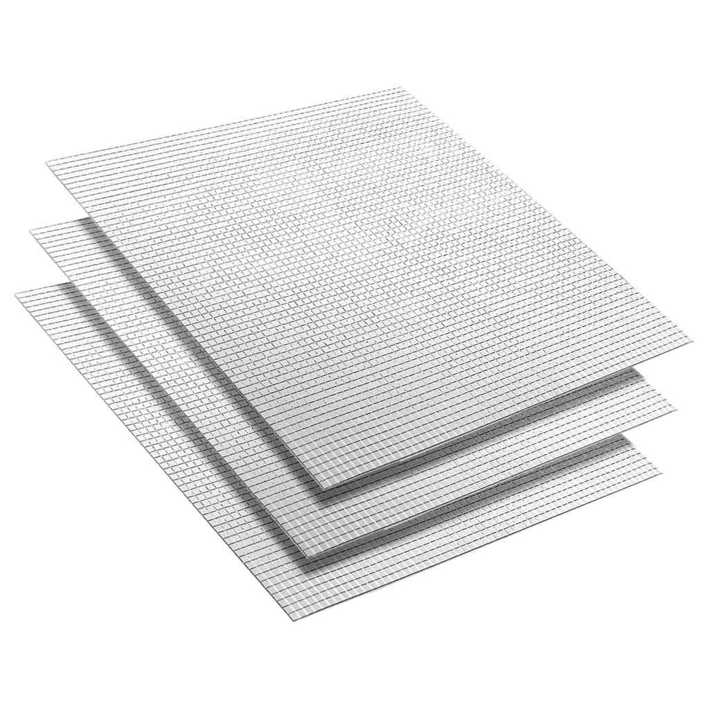 Spiegelmozaïek Tegel Geometrisch 3 pcs Zilver 30 x 30 cm Glas is nu te koop bij PeponiXL, paradijselijk wonen!
