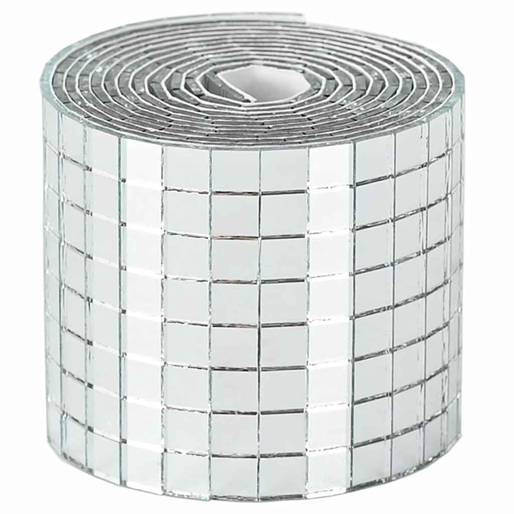 Spiegelmozaïek Tegel Geometrisch 3 pcs Zilver 100 x 4 cm Glas is nu te koop bij PeponiXL, paradijselijk wonen!