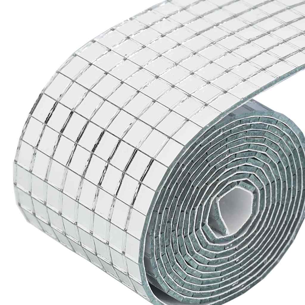 Spiegelmozaïek Tegel Geometrisch 12 pcs Zilver 100 x 4 cm Glas is nu te koop bij PeponiXL, paradijselijk wonen!