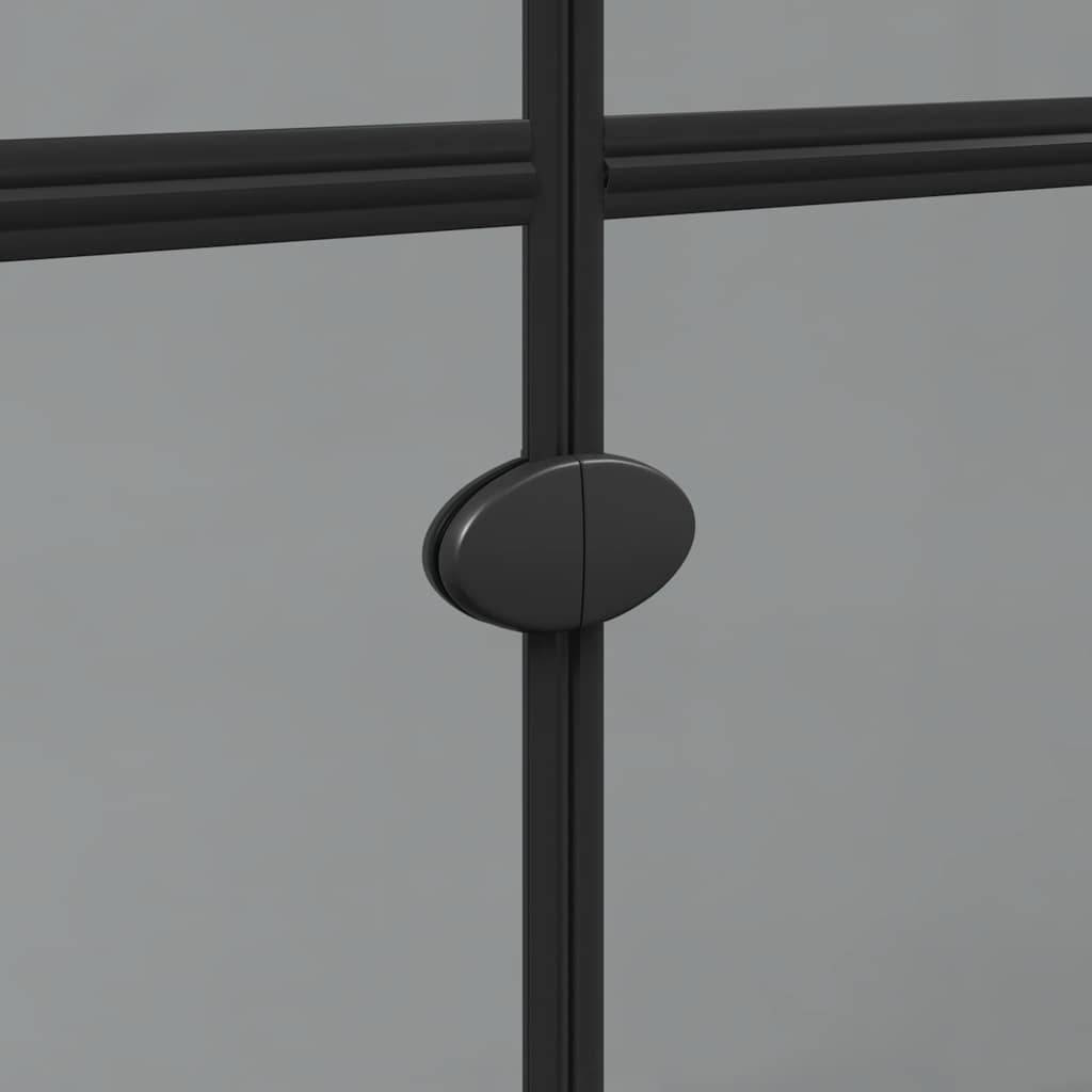 Inloopdouchewand Zwart 110 x 6,5 x 190 cm is nu te koop bij PeponiXL, paradijselijk wonen!