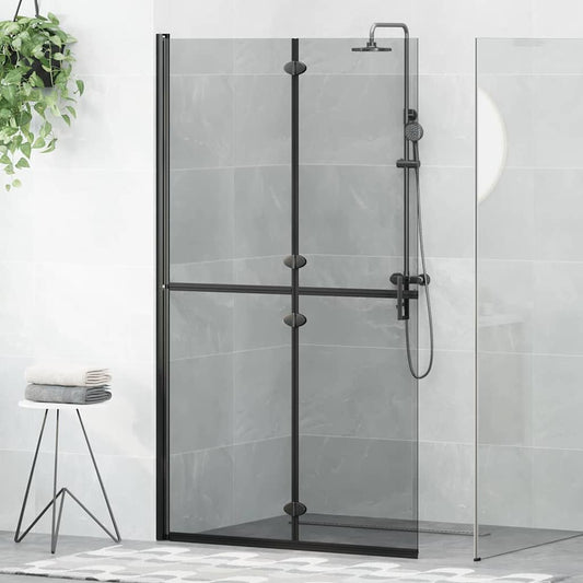 Inloopdouchewand Zwart 110 x 6,5 x 190 cm is nu te koop bij PeponiXL, paradijselijk wonen!