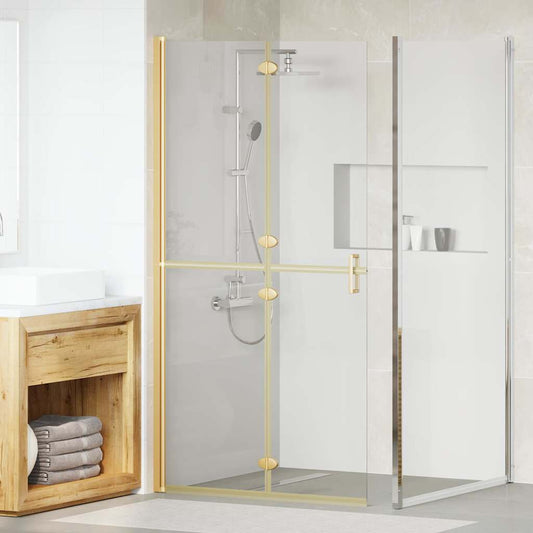Inloopdouchewand Goud 100 x 6,5 x 190 cm is nu te koop bij PeponiXL, paradijselijk wonen!