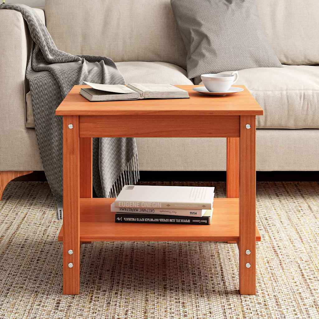 Salontafel Wasbruin 50 x 50 x 45 cm Massief grenenhout is nu te koop bij PeponiXL, paradijselijk wonen!