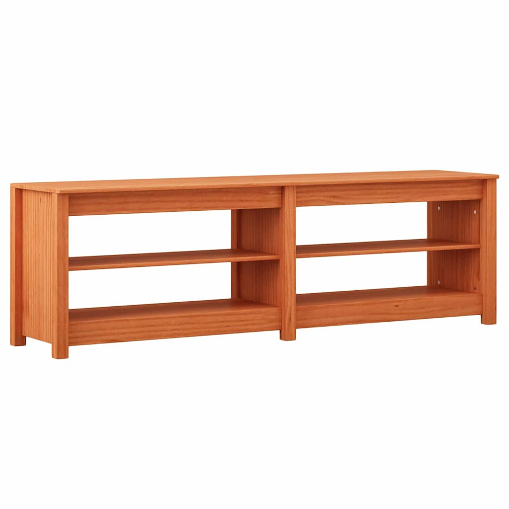 Schoenenbank met plank met opslag Wasbruin 160 x 36,5 x 50 cm is nu te koop bij PeponiXL, paradijselijk wonen!