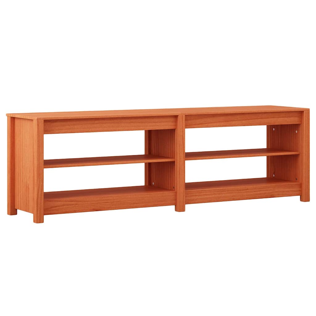 Schoenenbank met plank met opslag Wasbruin 160 x 36,5 x 50 cm is nu te koop bij PeponiXL, paradijselijk wonen!